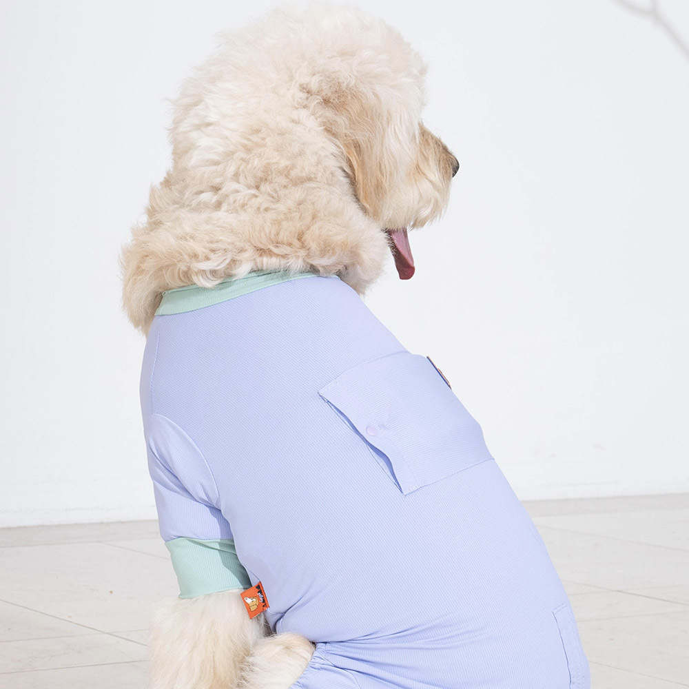 puppygallery｜外出涼感四腳衣 淡紫