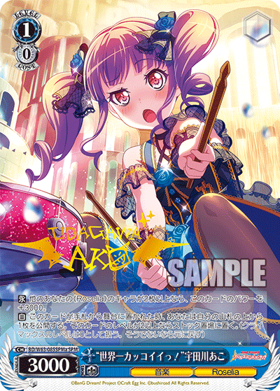 【BD/W63-085SPMa SPM】“世界一カッコイイっ!”宇田川あこ (サイン入り)