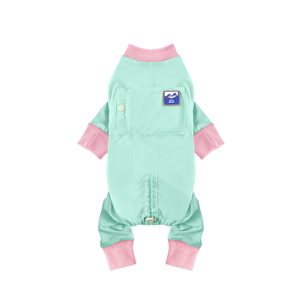 puppygallery｜外出涼感四腳衣 蘋果綠