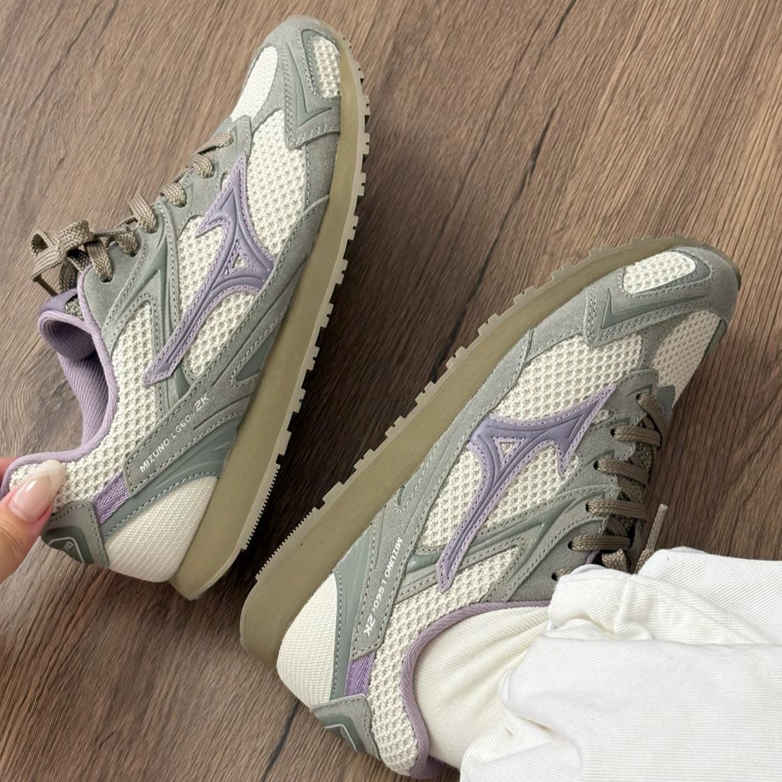 獨家限時特價 Mizuno LG 60S 2K 鼠尾草綠 薰衣草紫 綠紫 慢跑鞋 復古休閒鞋 D1GH242104