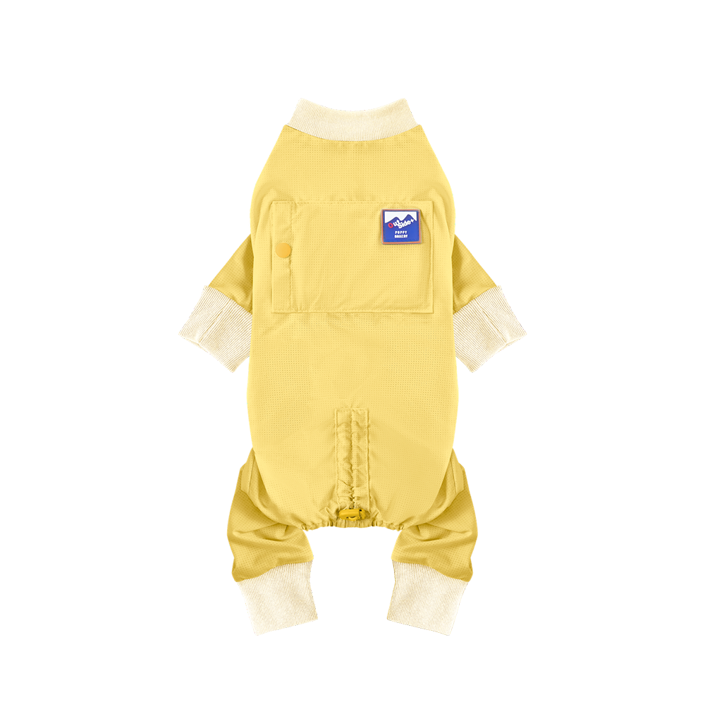 puppygallery｜外出涼感四腳衣 檸檬黃