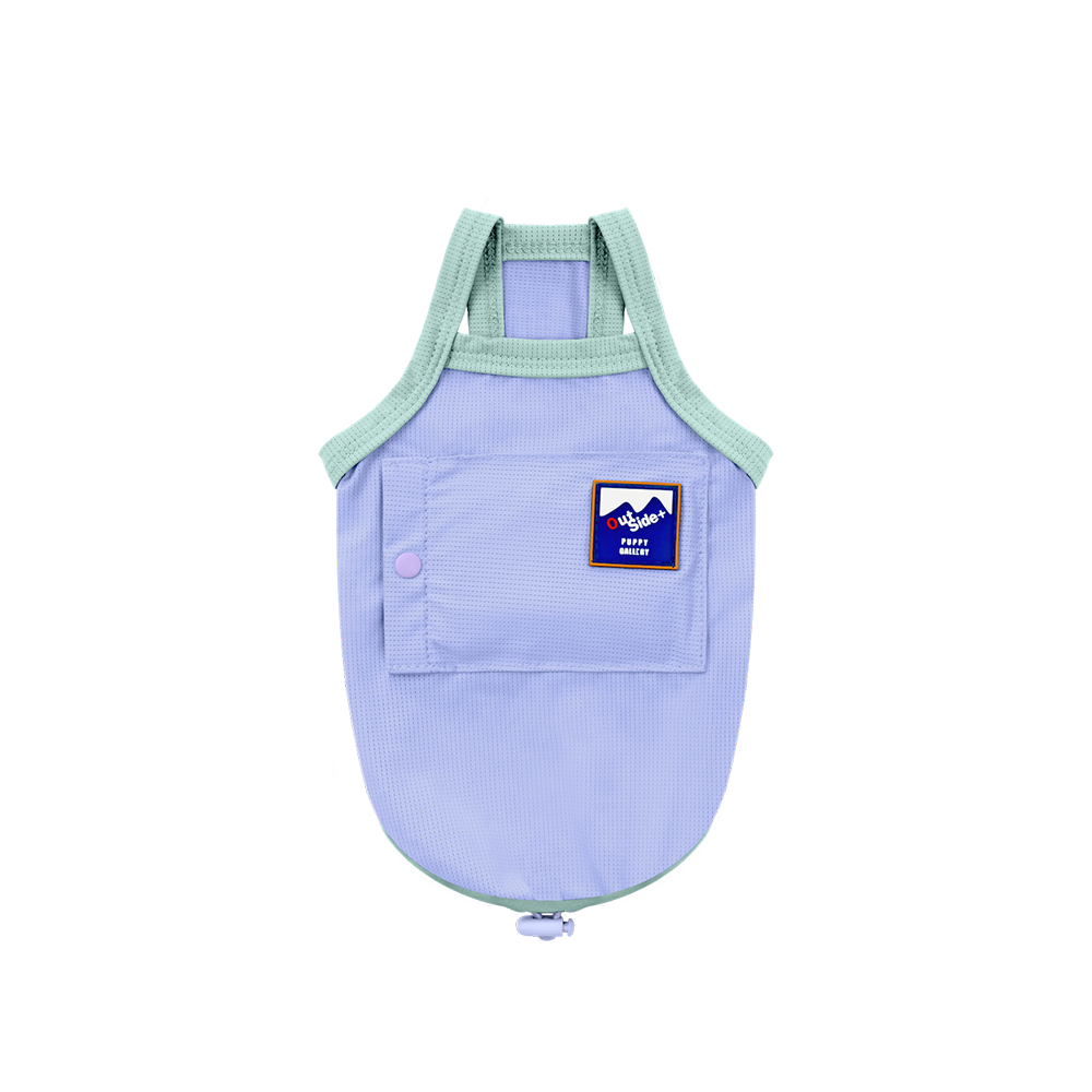 puppygallery｜外出涼感背心 淡紫