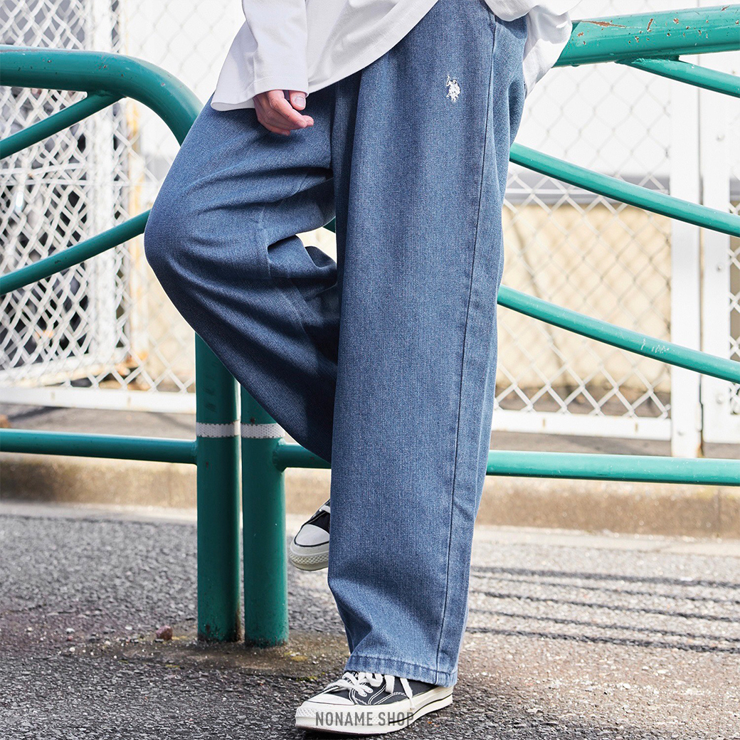 U.S. POLO ASSN. 刺繡 LOGO 寬鬆 氣球褲 廚師褲 長褲 八色 (男款)