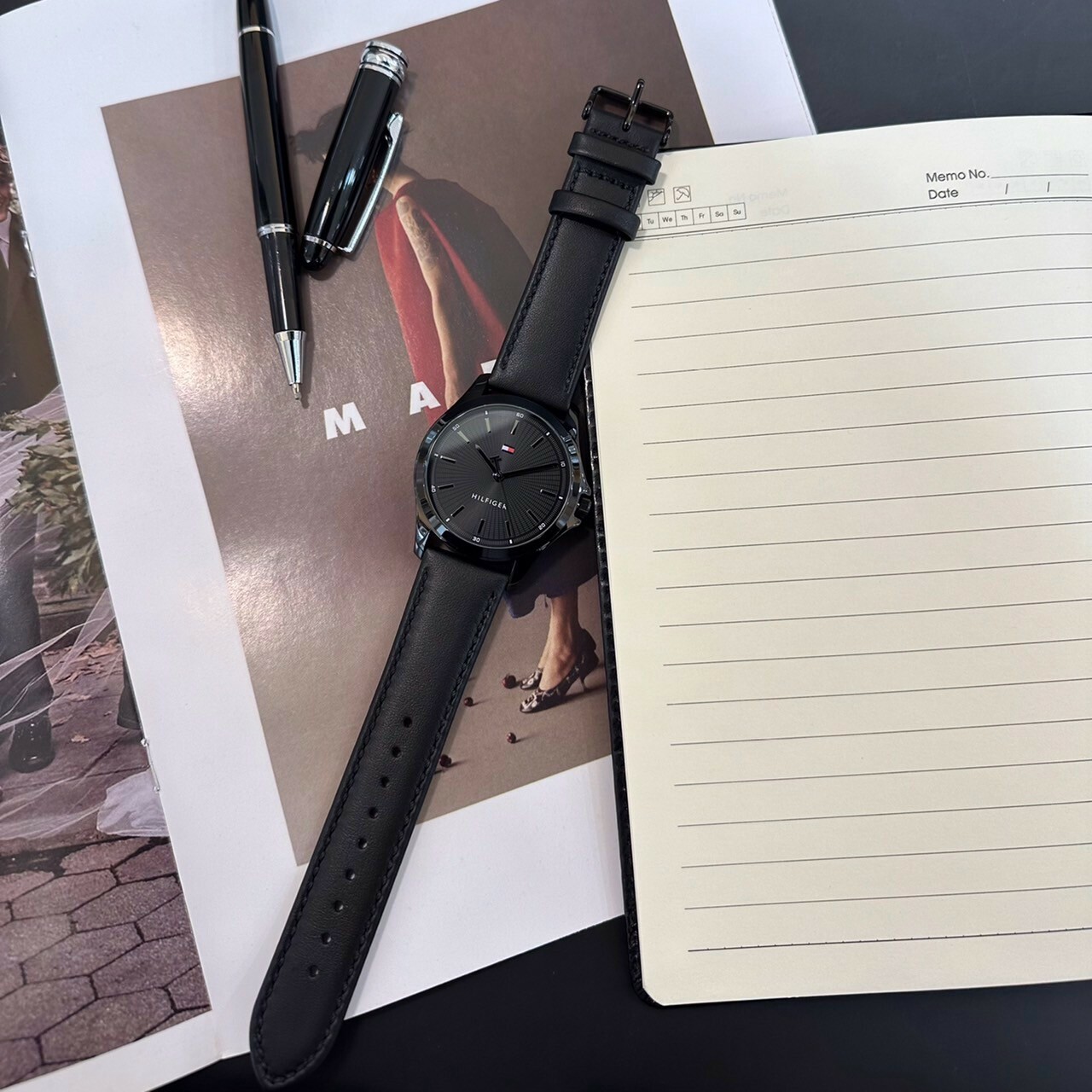 【Tommy Hilfiger】簡約時尚皮帶男士錶款1792190 43mm 現代鐘錶