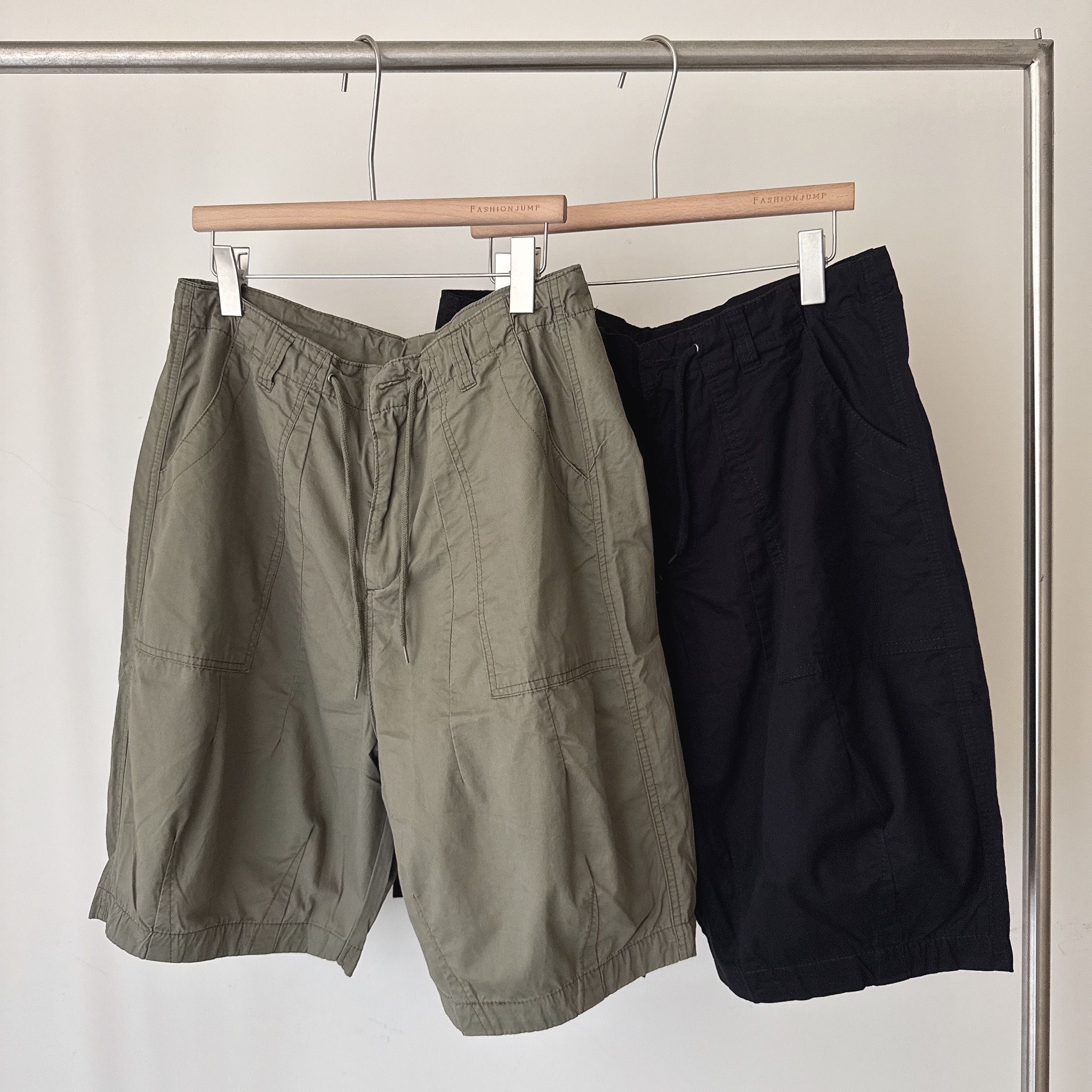 （現貨）售完不補 WP051 日系 鬆緊抽繩 繭型 工裝 燈籠褲 短褲