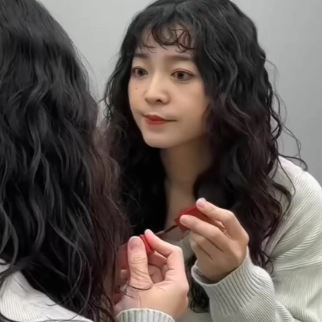 Natural curly hair, thick hair on the top of the head, prone to flatness Barbie Curl makeover / Ace's work