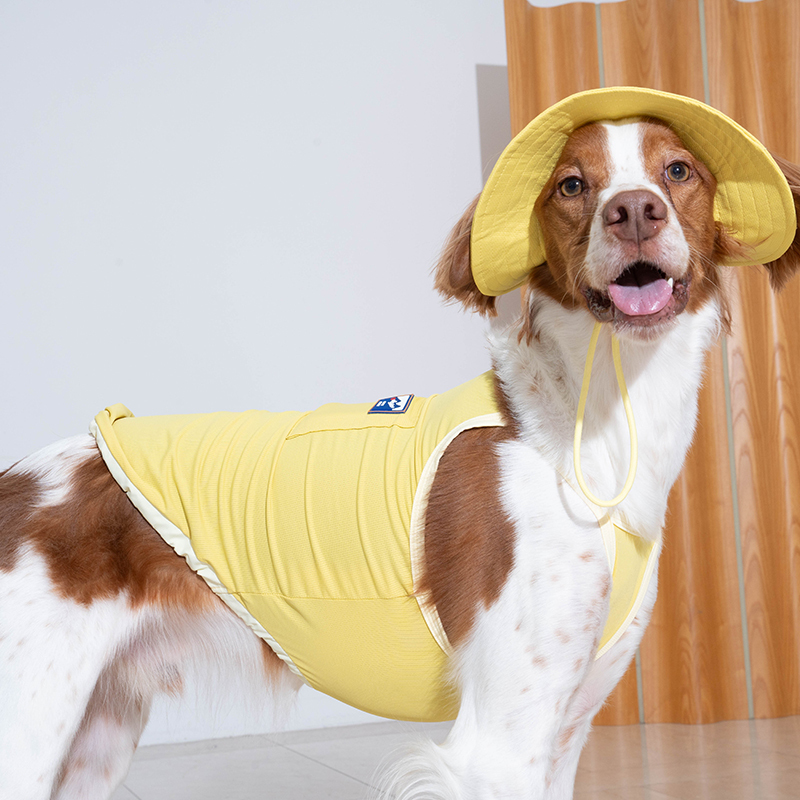 puppygallery｜外出涼感背心 檸檬黃