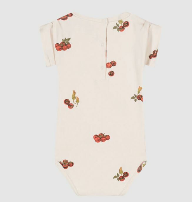 STUDIO BOHEME PARIS pima棉蕃茄包屁衣 Bodysuit Bama-Off white tomatoes