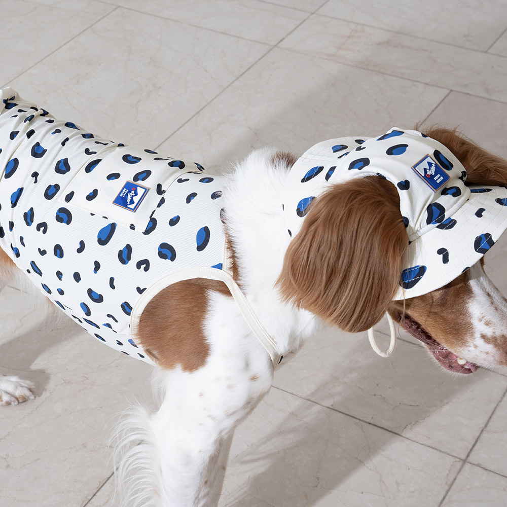 puppygallery｜豹紋涼感背心 象牙白