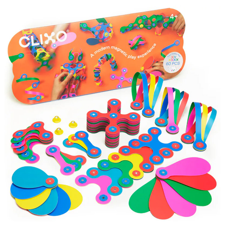 創樂多磁力片-派對組-彩虹色60片