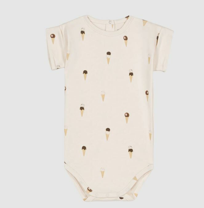 STUDIO BOHEME PARIS pima棉冰淇淋包屁衣 Bodysuit Bama-Off white ice cream