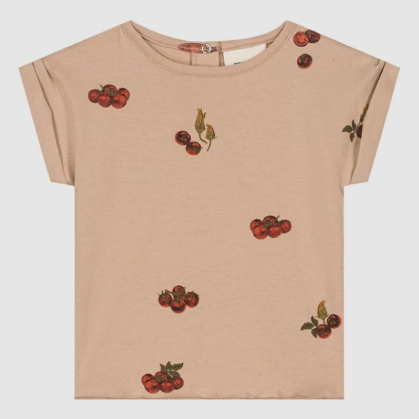 STUDIO BOHEME PARIS pima棉褶袖上衣 T-shirt Bama-Nougat Tomatoes