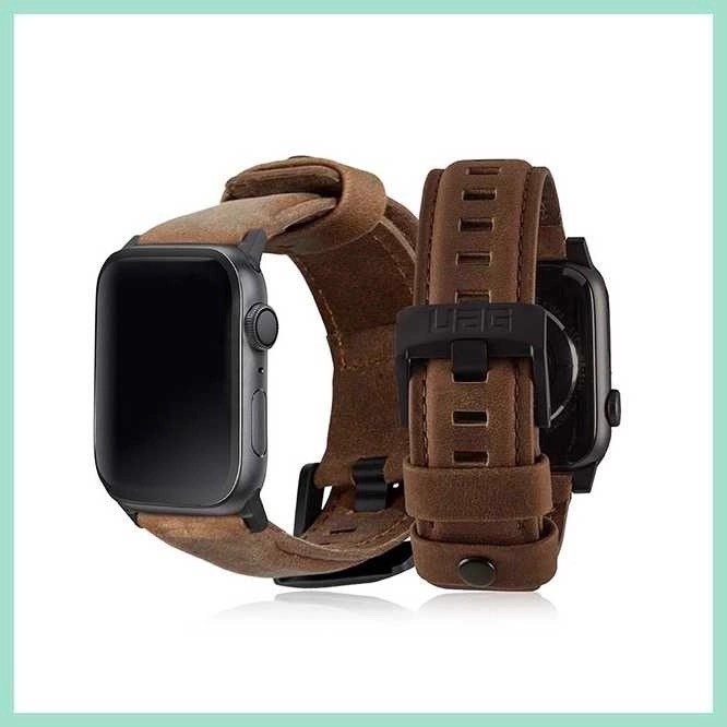 UAG｜Apple Watch 38/40/41mm 皮革錶帶-棕色