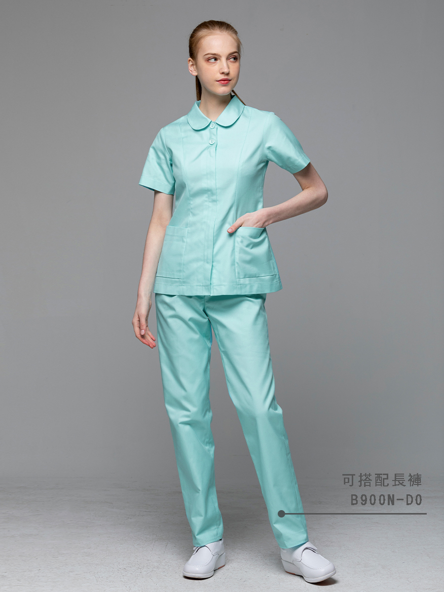 【 B900N-D0 出清款】女拉鍊長褲-B立挺布-天堂藍