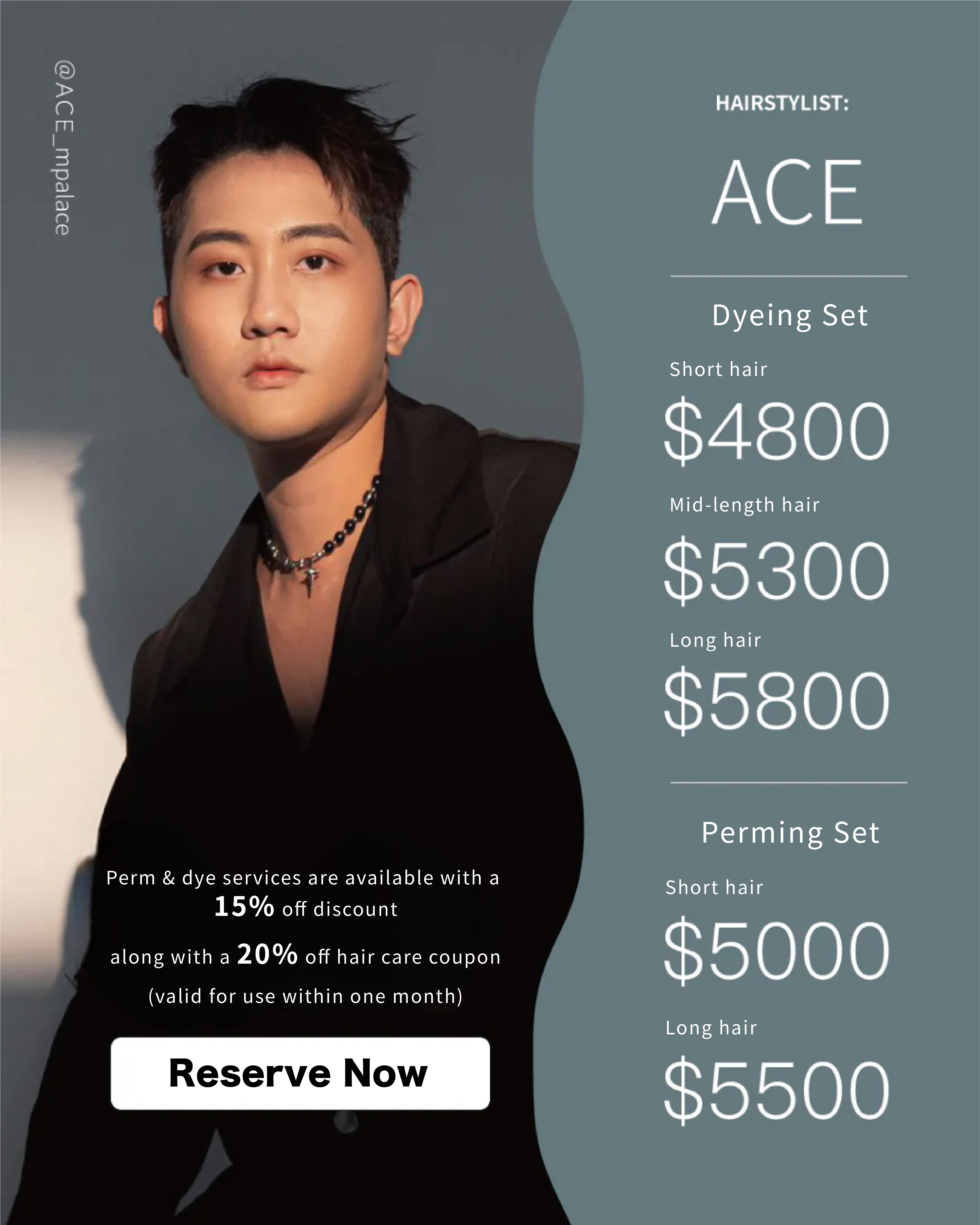 For appointment information at M-Palace flagship store: