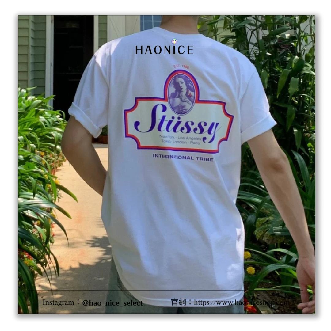 【HAO NICE 】美國🇺🇸街頭潮流 Stussy 24SS 春夏新款 經典維納斯女神頭像LOGO 復古風🈵分 百搭短T🔥
