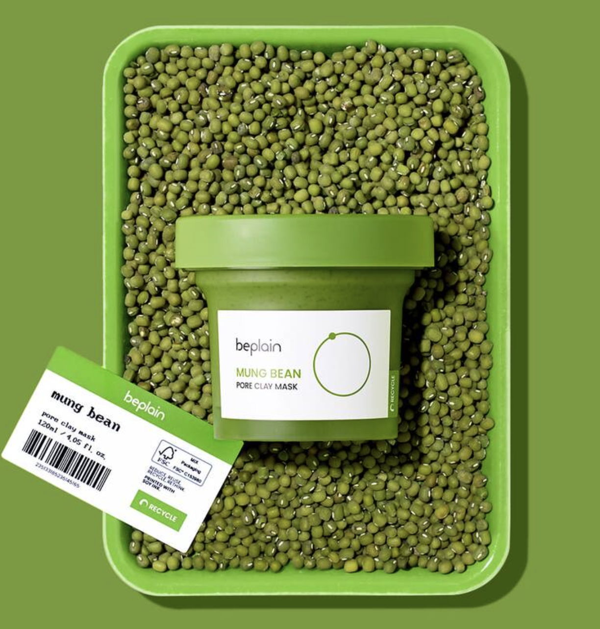 BEPLAIN 綠豆深清毛孔泥膜 120ml