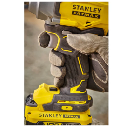 "STANLEY" 20V充電式無刷衝擊扳手套裝(2X4.0Ah鋰電+充電器)-[SBW920M2K-B1]