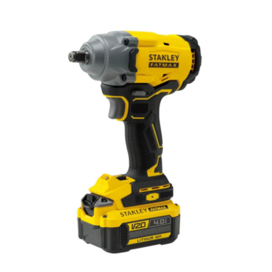 "STANLEY" 20V充電式無刷衝擊扳手套裝(2X4.0Ah鋰電+充電器)-[SBW920M2K-B1]