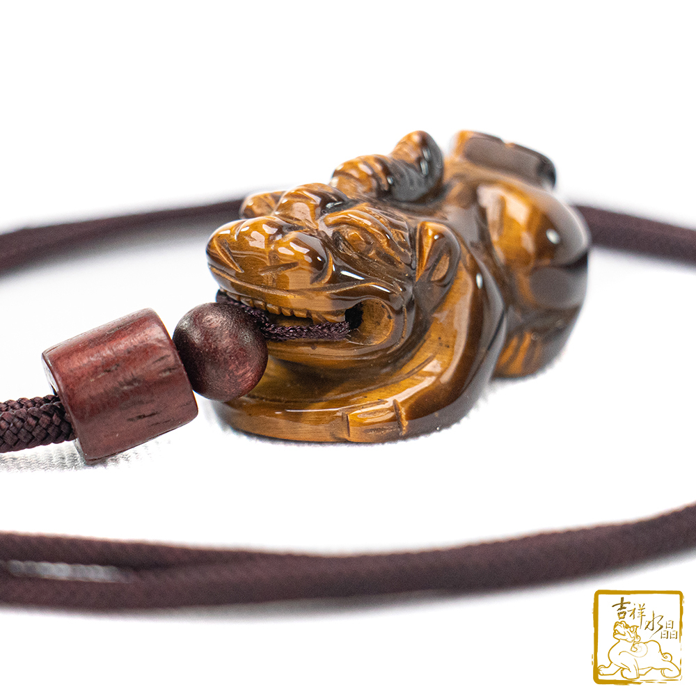 虎眼石貔貅項鍊 13.6g 事業衝刺