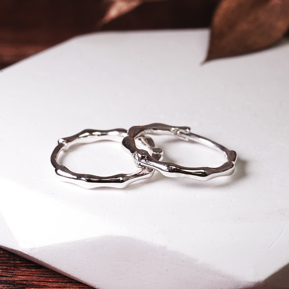 純銀 湖畔漣漪 易扣耳環 925純銀耳環 女生耳環 男生耳環