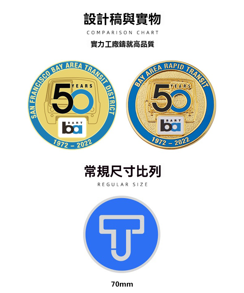訂製金屬70mm厚度3mm金屬獎牌  升級送全彩織帶 BK2969