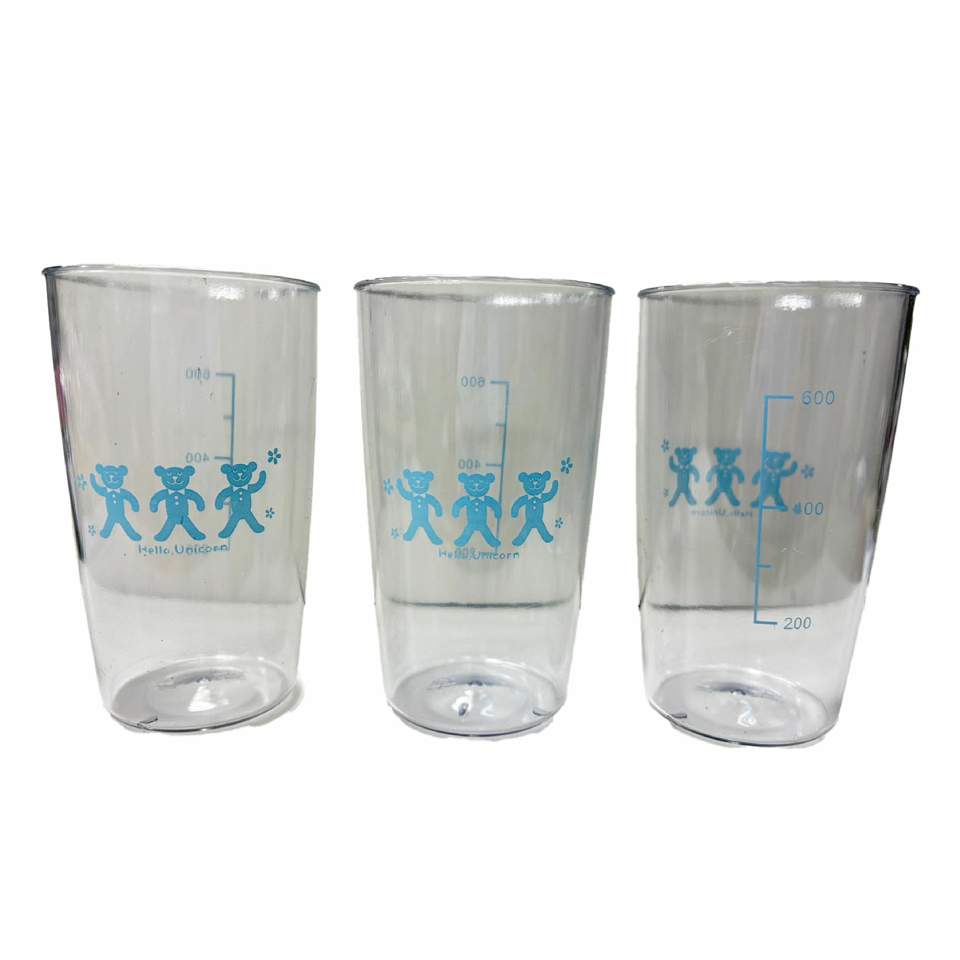 台中院｜透明小熊杯子(3入)