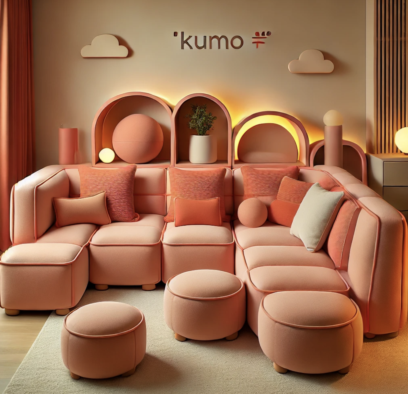 Kumo 柔雲模組三件式沙發