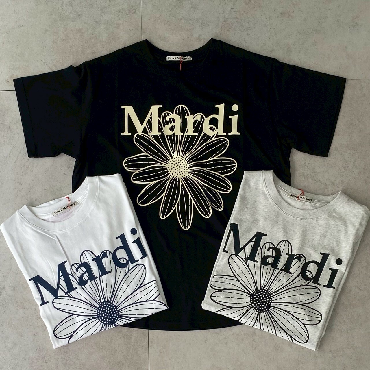 MARDI MERCREDI 經典小雛菊印花短TEE 正常版型