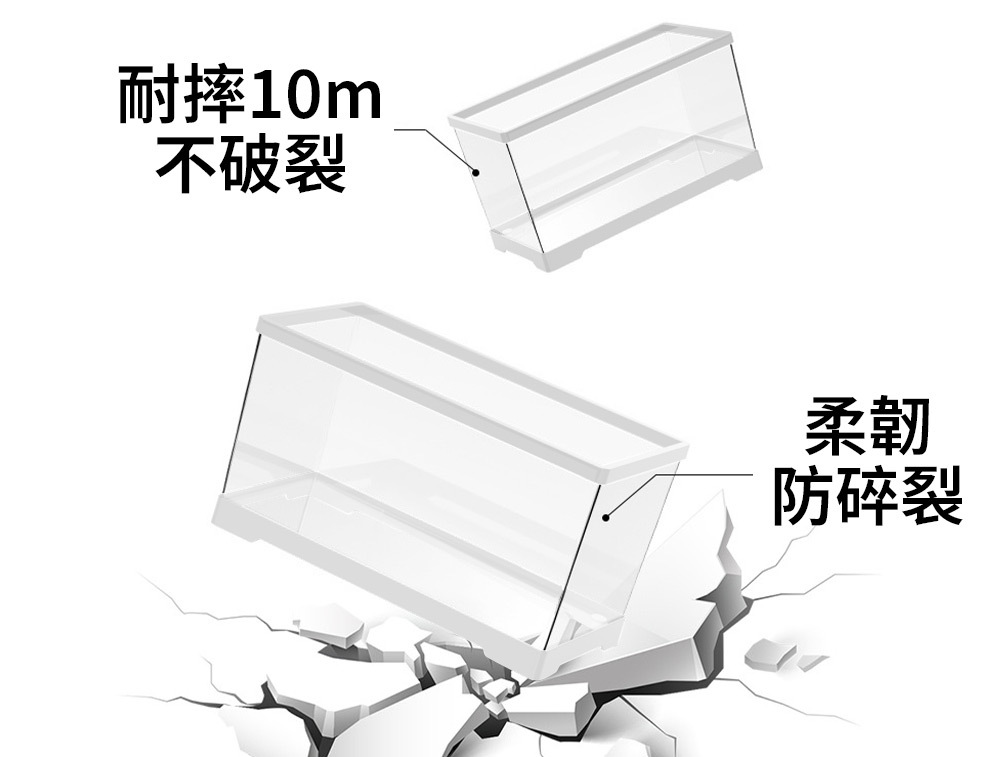 耐摔10m不破裂、柔韌防碎裂