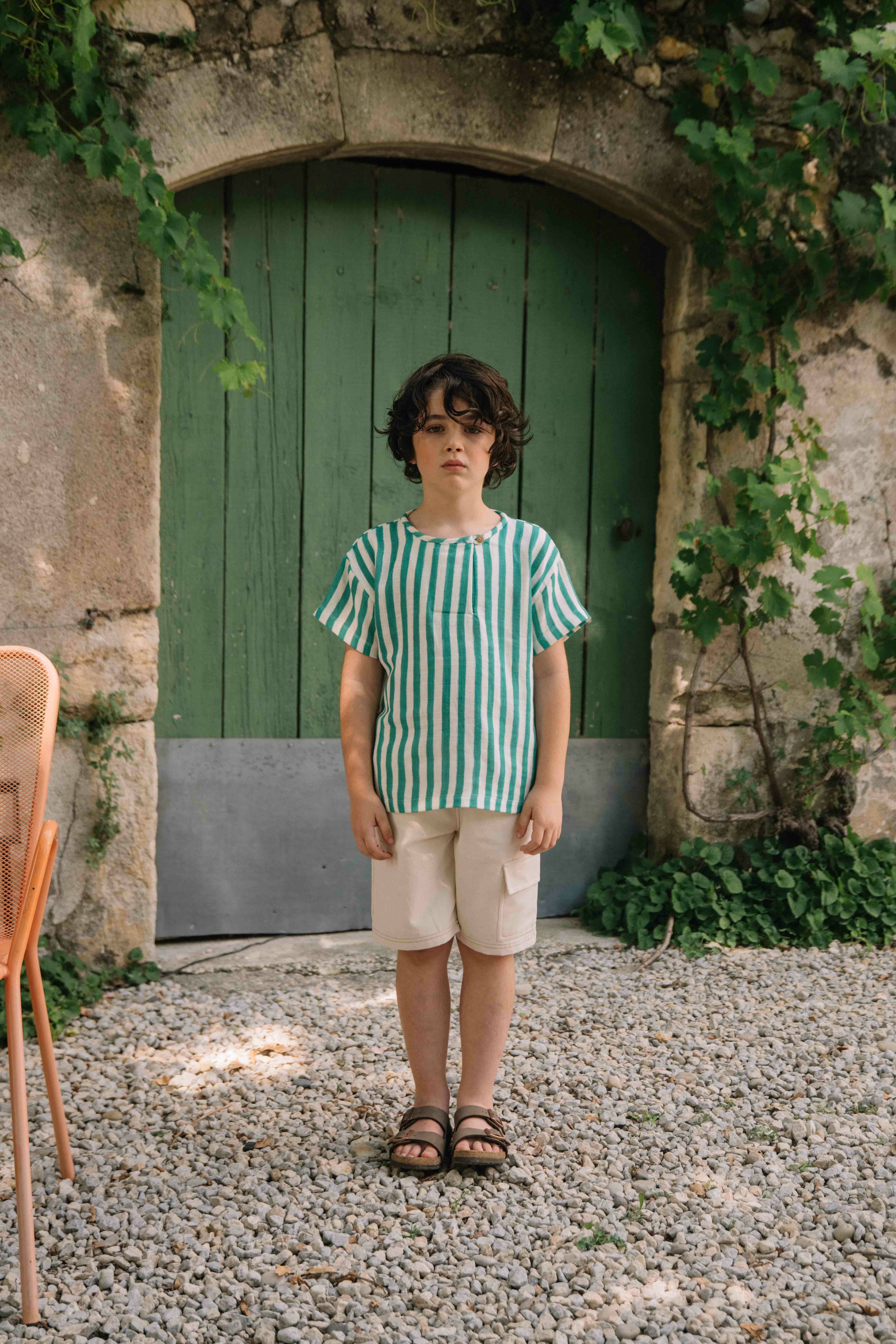 STUDIO BOHEME PARIS 有機棉百慕達短褲 Bermuda Cargo-Off white