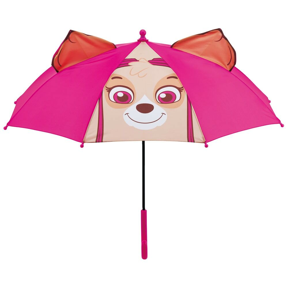 Paw Patrol 立體耳 45cm兒童手動雨傘 雨遮-粉紅色