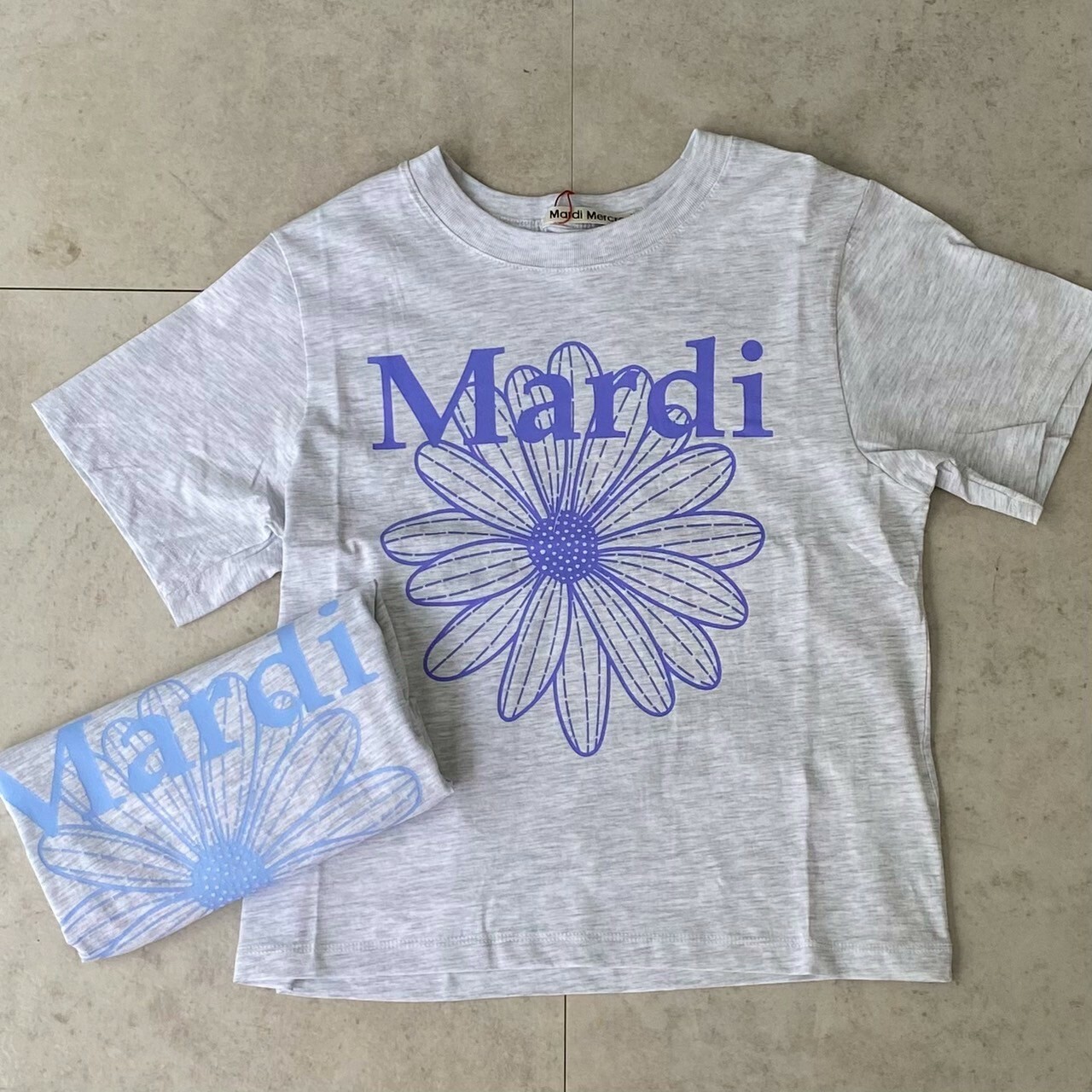 MARDI MERCREDI 經典小雛菊印花短TEE 短版版型
