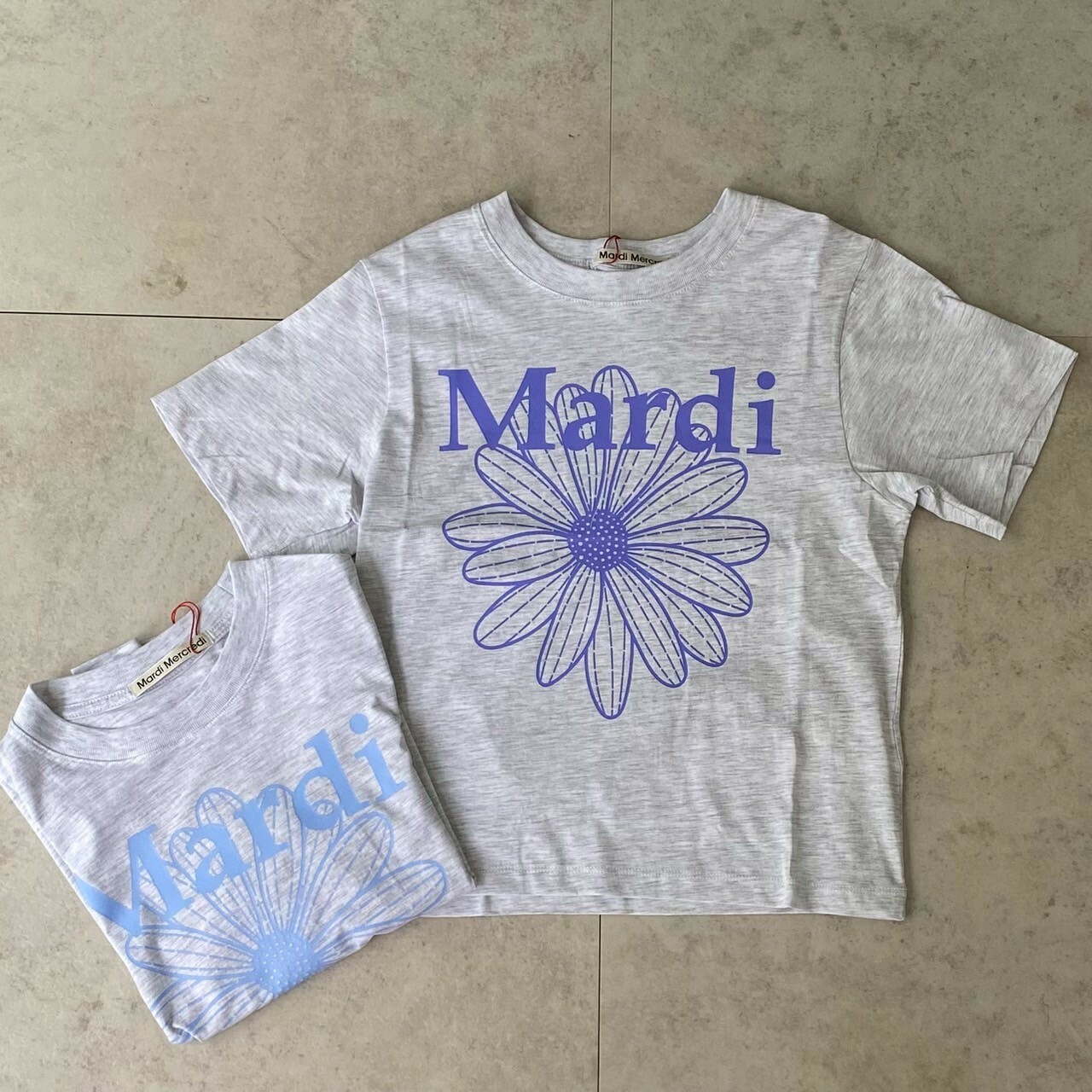 MARDI MERCREDI 經典小雛菊印花短TEE 短版版型