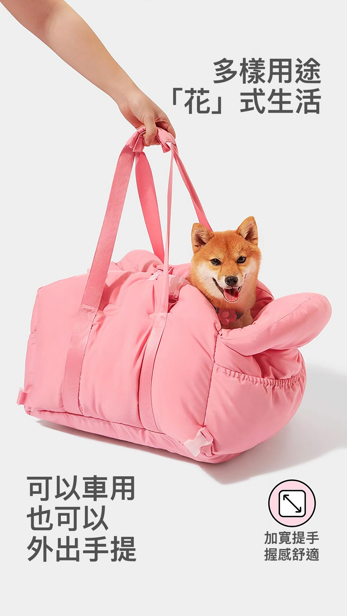 Vetreska 花花寵物外出袋 (可車用)