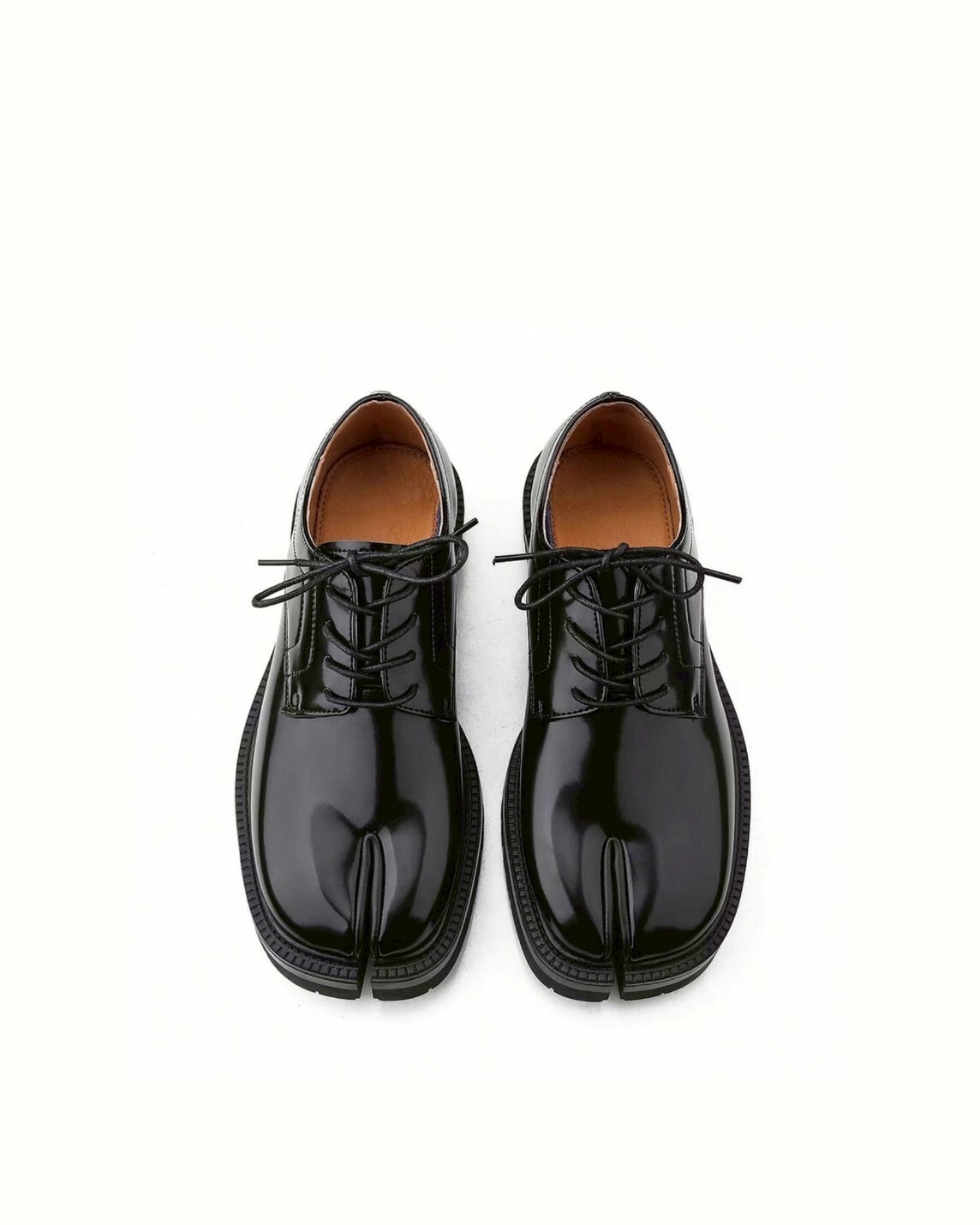 HANQIA 分趾個性 馬蹄厚底 皮鞋 #鞋子