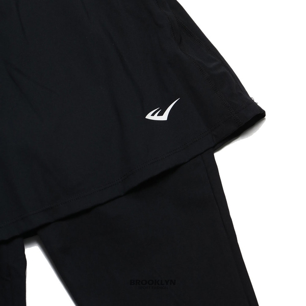 EVERLAST 長褲 黑白 假兩件 韻律褲 長褲裙 女 4122156020