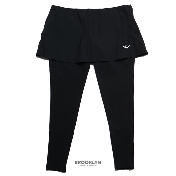 EVERLAST 長褲 黑白 假兩件 韻律褲 長褲裙 女 4122156020