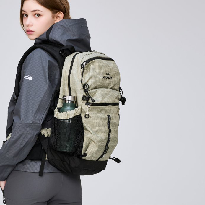 【EIDER】RIDGE 戶外背包 25L/25EDUA25B11-[淺卡其、經典黑]