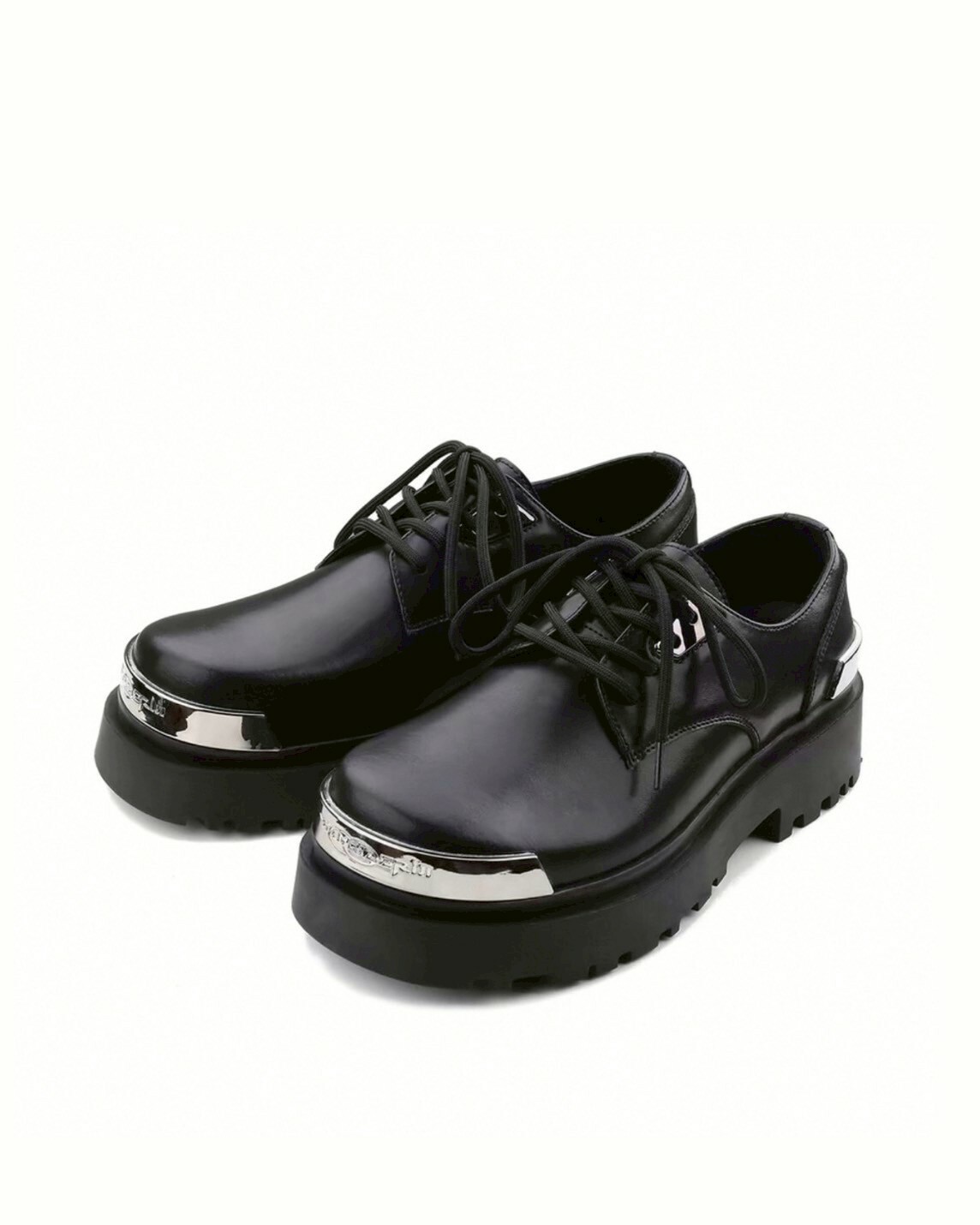 HANQIA 明星同款 大頭 金屬 皮鞋 #鞋子