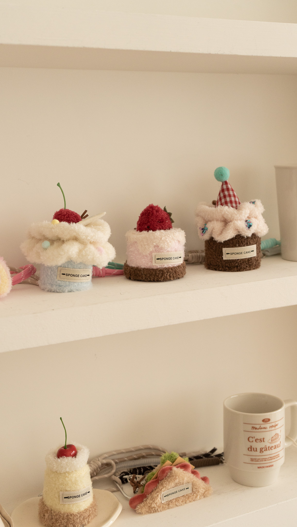 甜點們立體絨毛掛飾