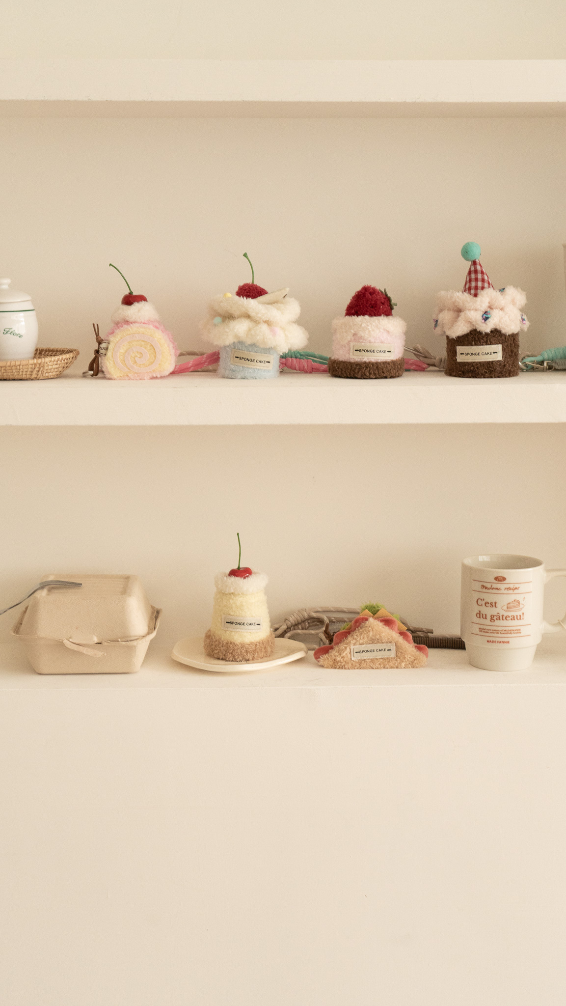 甜點們立體絨毛掛飾