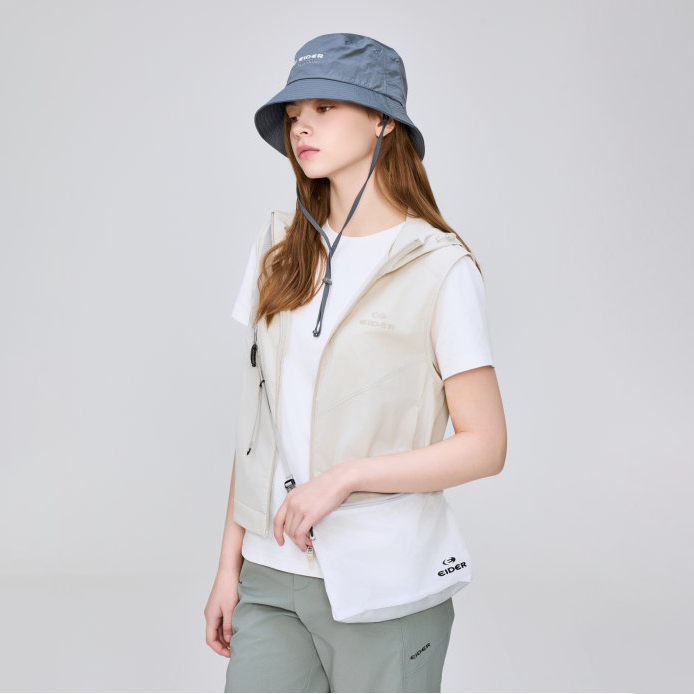 【EIDER】AERO SHEER 輕量斜背包/25EDUA25B15-[紫、白、黑]