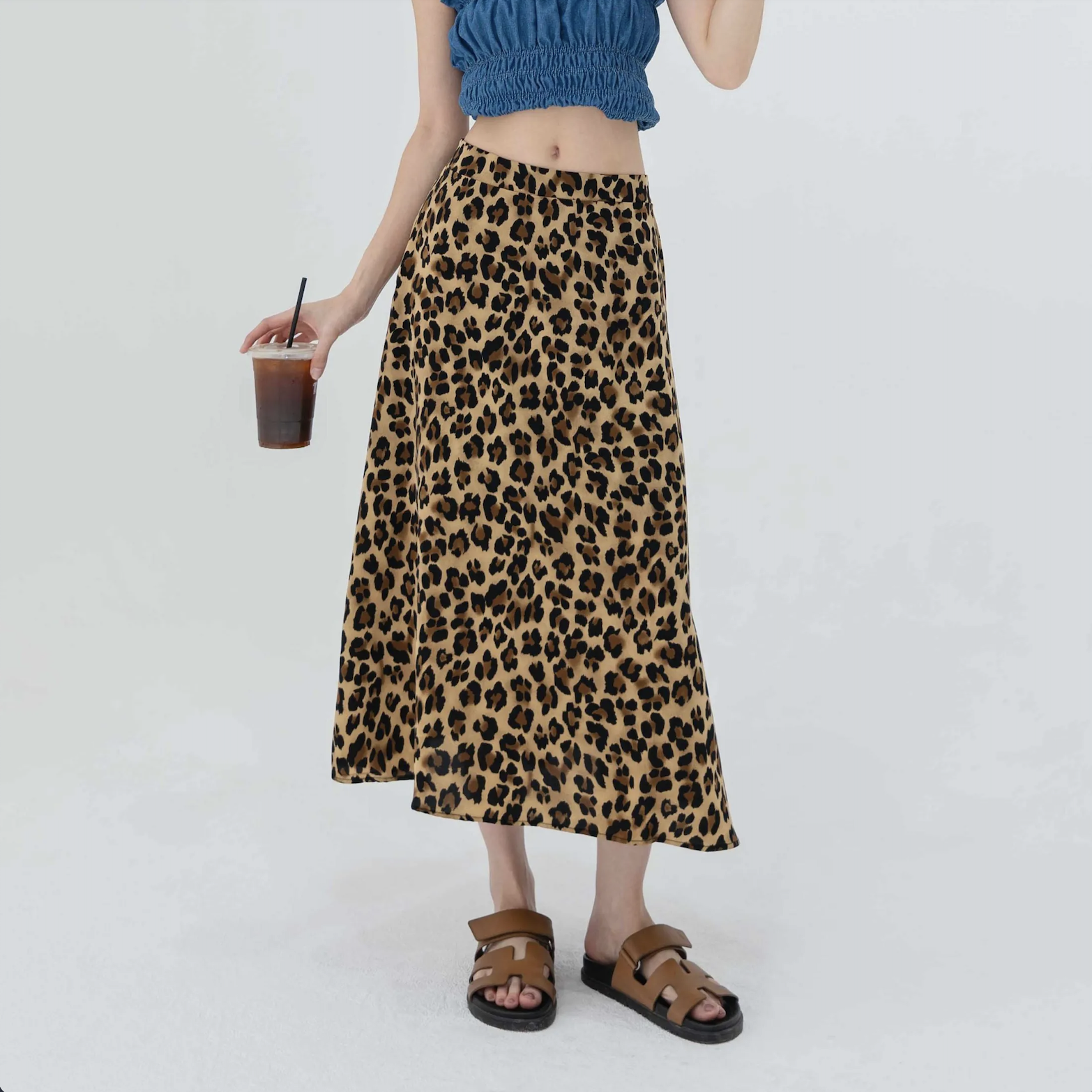 Kimmame - Leopard 豹紋半截長裙