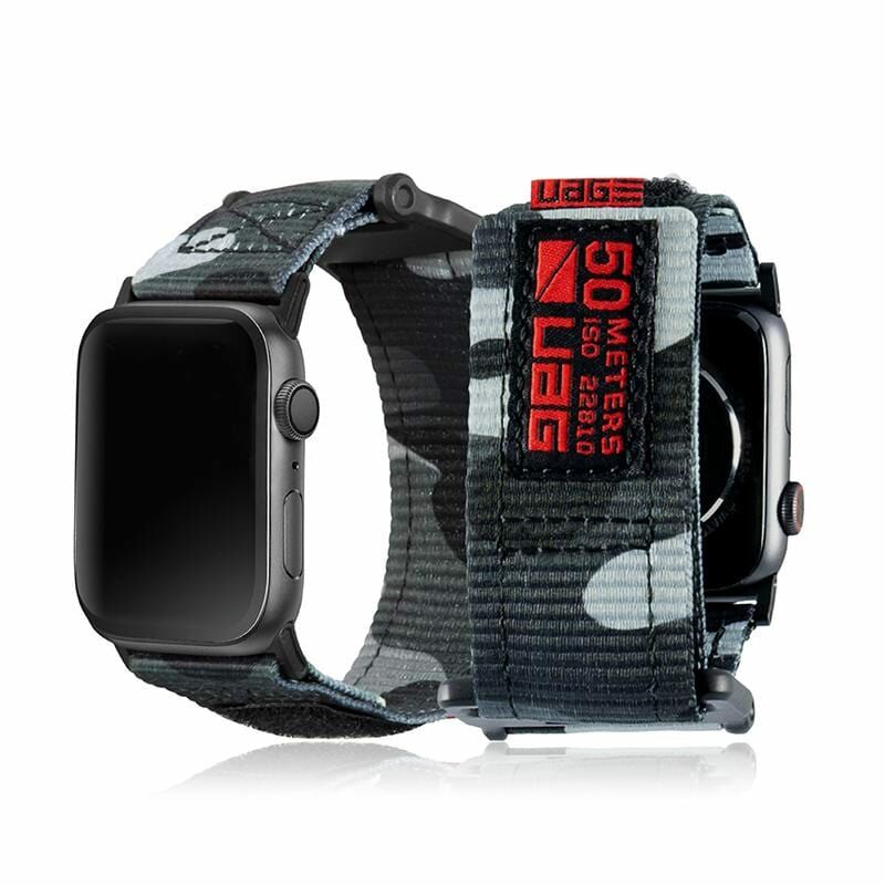 UAG｜Apple Watch 42/44mm 時尚錶帶-迷彩黑