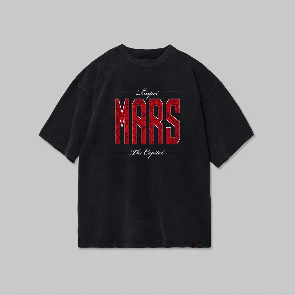 24-25 MARS蛇紋城市款寬版短TEE