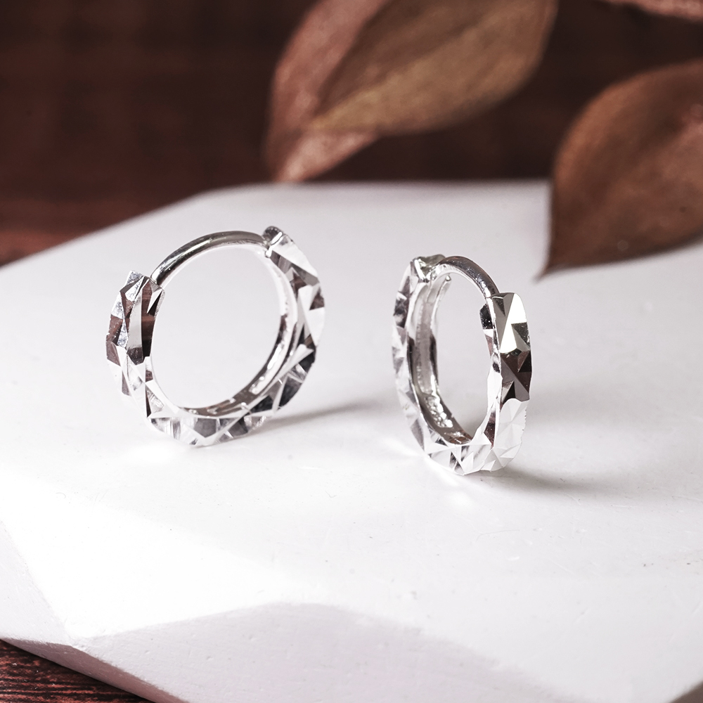 純銀 無垠蒼穹 易扣耳環 925純銀耳環 女生耳環 男生耳環