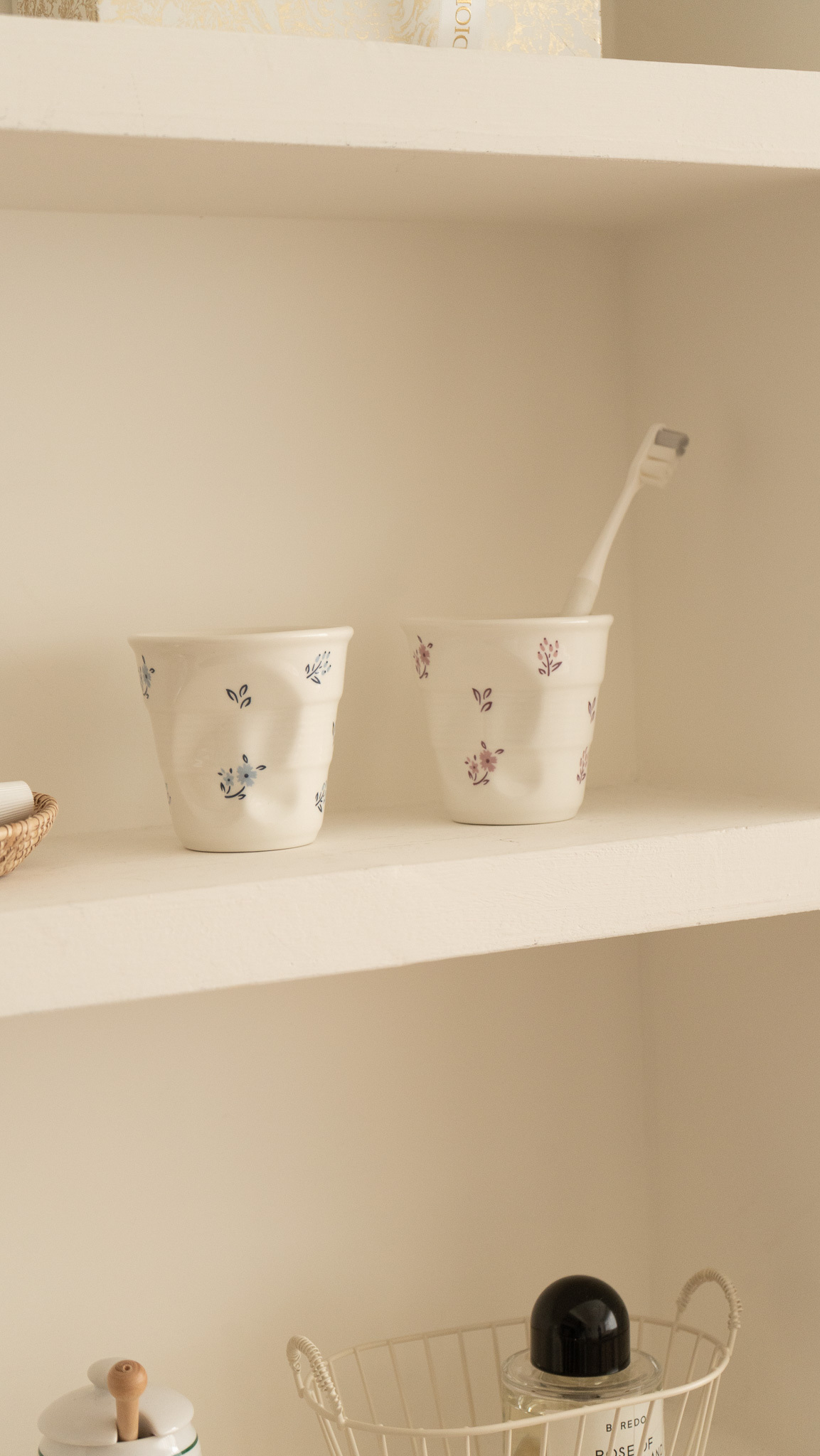 法式小碎花手捏杯