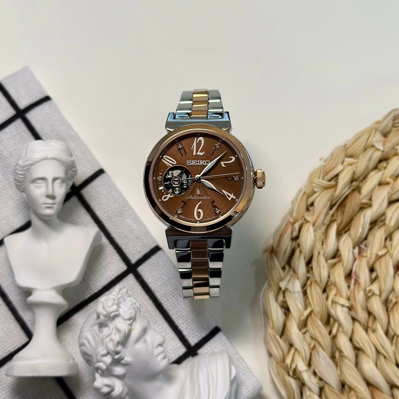 【SEIKO 精工】LUKIA系列  經典開芯鏤空機械系列 4R38-02N0B 34.6mm 現代鐘錶