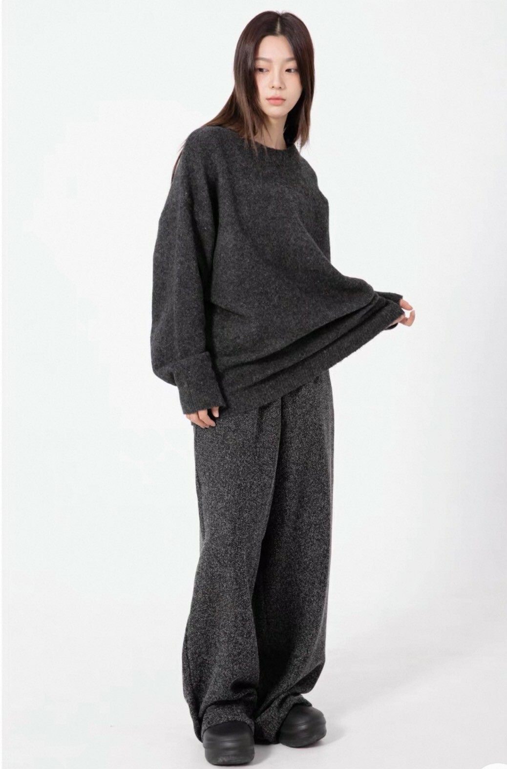 RHOM 簡約 慵懶感 鬆弛 垂感 闊腿 #西裝褲